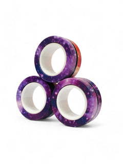 3pcs Patterned Magnetic Spinner Rings