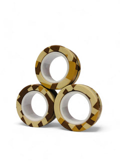 3pcs Patterned Magnetic Spinner Rings