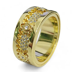 Golden Gears Anxiety Ring